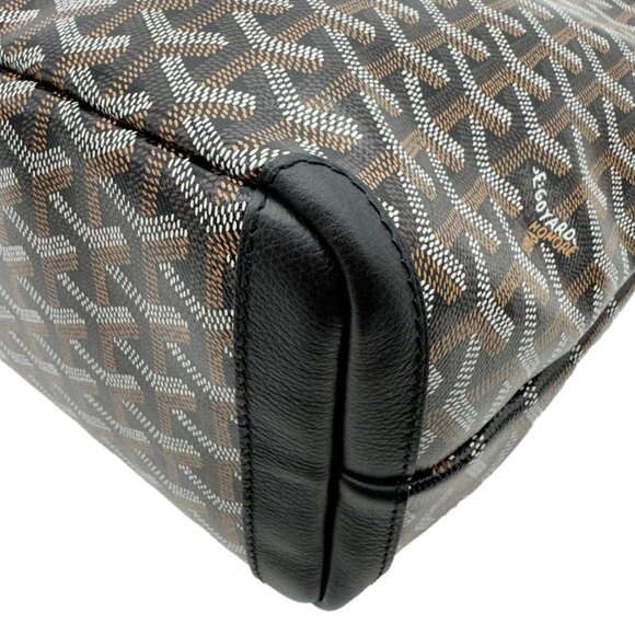 Goyard  Artois PM Chevron Print Coated Canvas Tote Bag Black - Picture 8 of 13